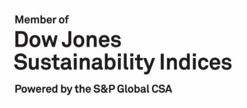 Selected for Inclusion in ESG Indexes/Dow Jones Sustainability Indices Logo